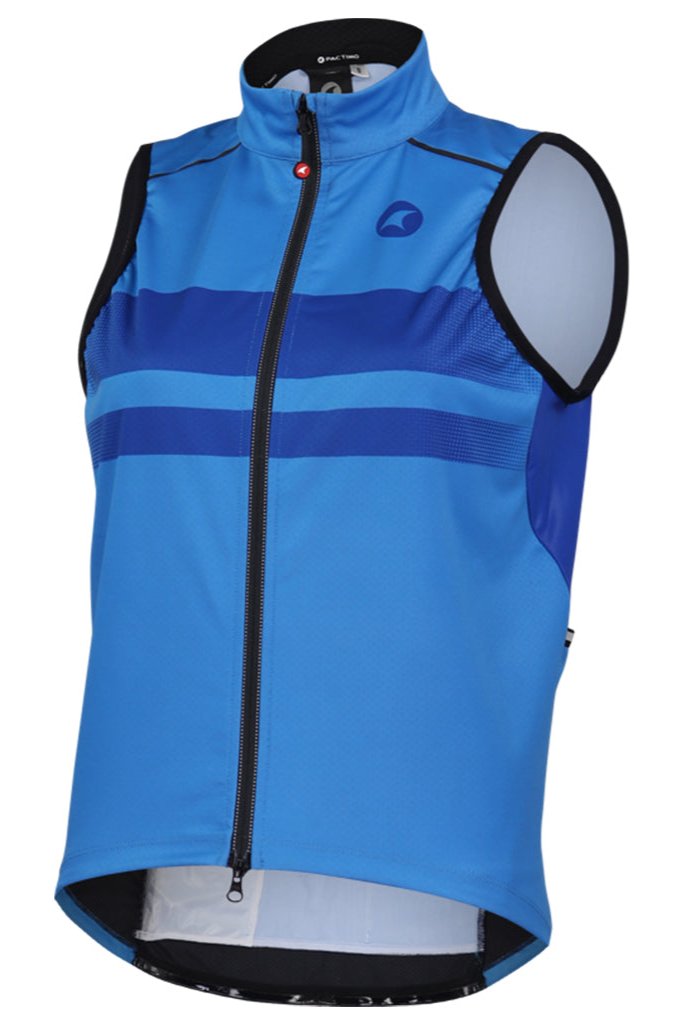 Womens Cycling Vest - Keystone Front View #color_glacial-blue