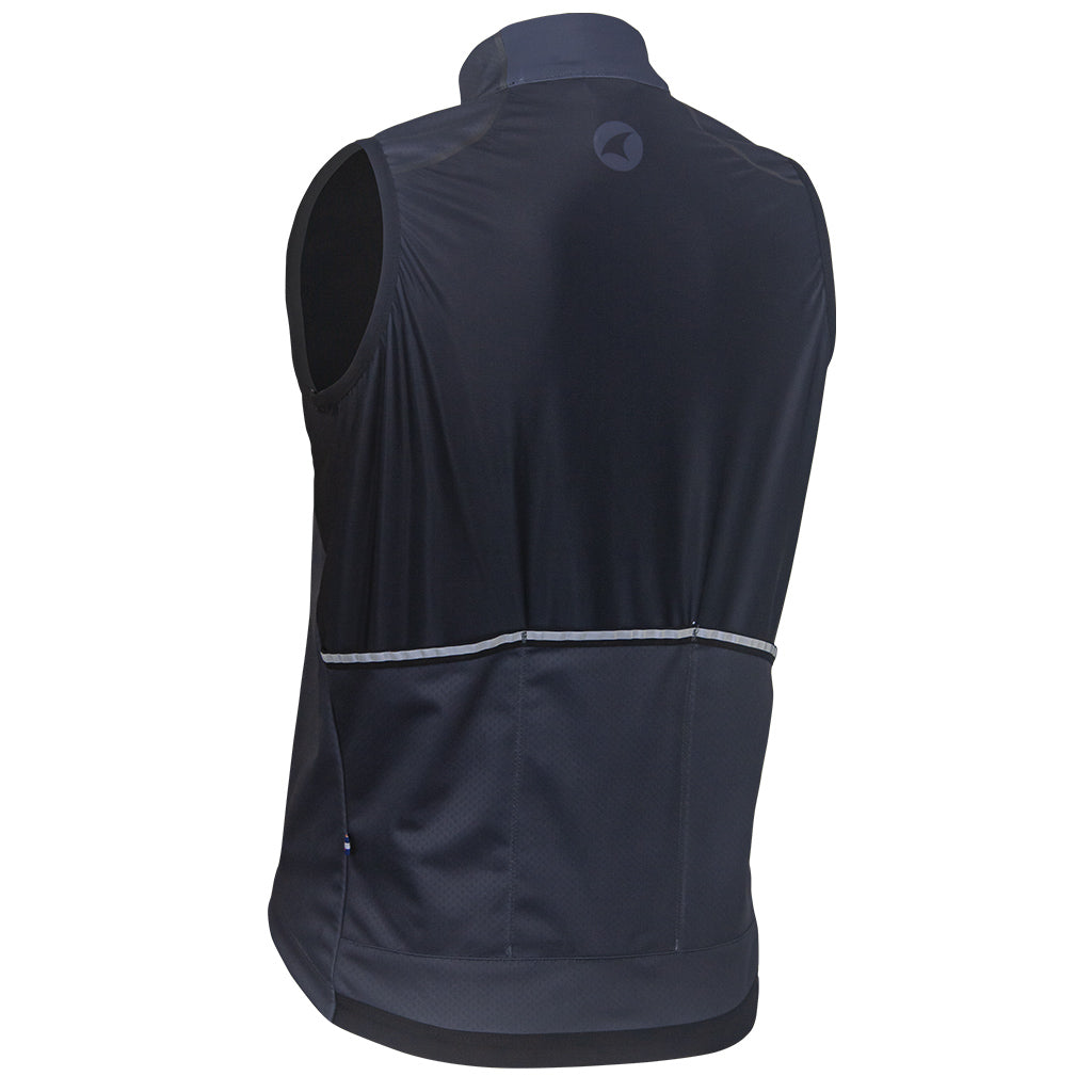 Womens Cycling Vest - Keystone Back View #color_black
