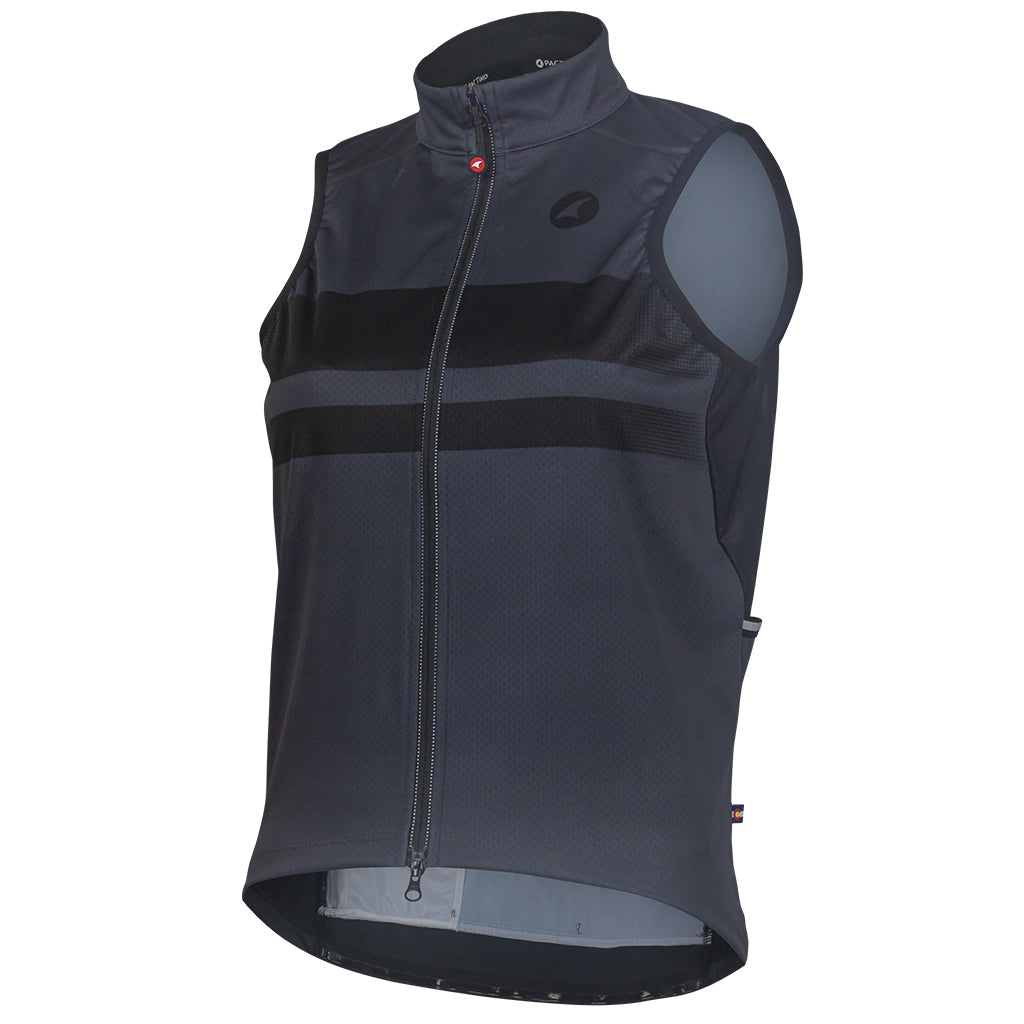 Womens Cycling Vest - Keystone Front View #color_black