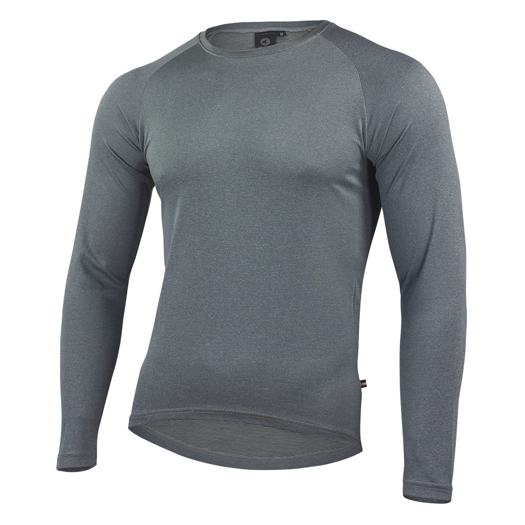 Men's Wool Cycling Base Layer - Long Sleeve Front View