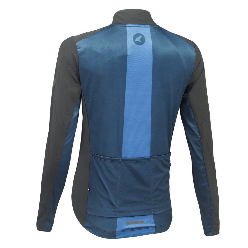 Wind-blocking Cycling Jersey for Women #color_navy