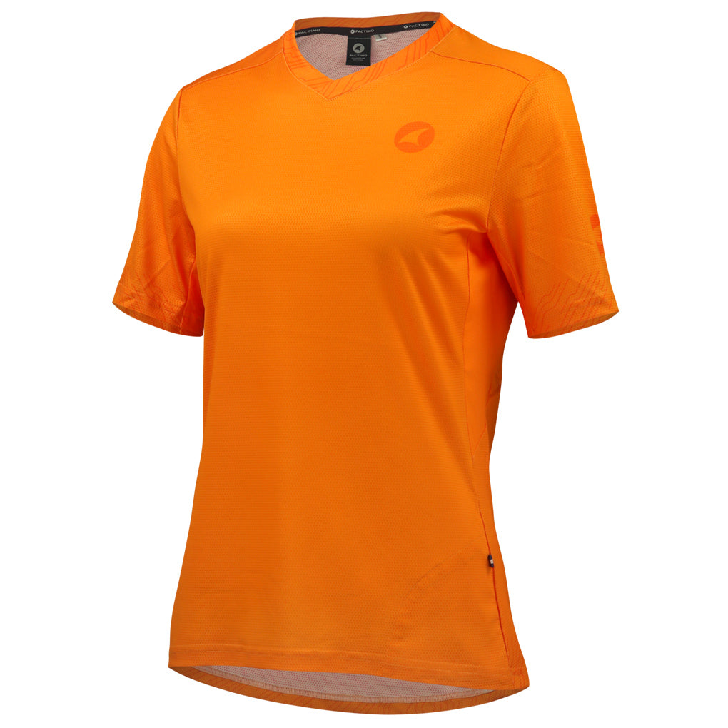 Best Mountain Bike Jerseys for Women Front View #color_bright-orange