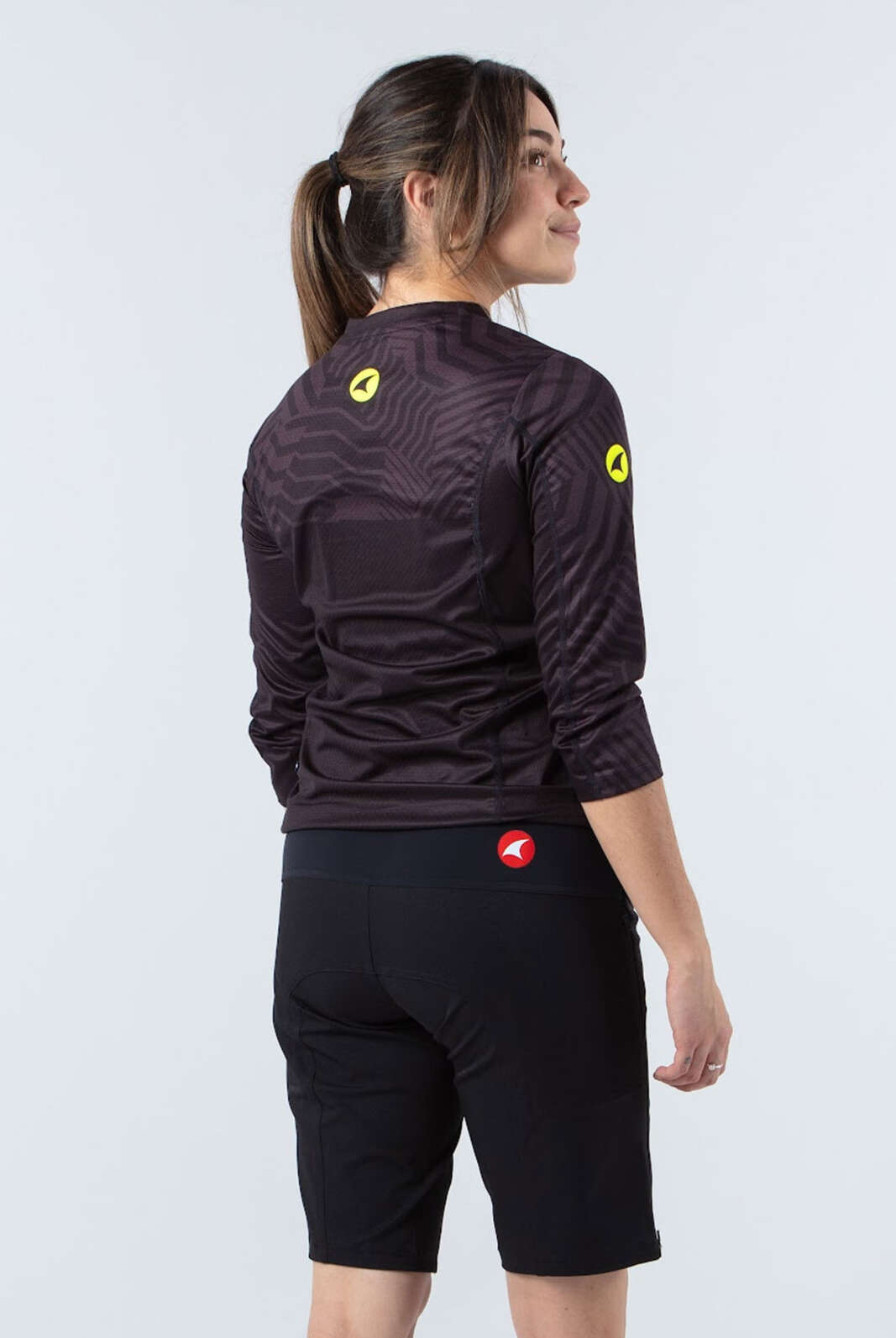 Women's Black MTB Shorts - Terrain Back View