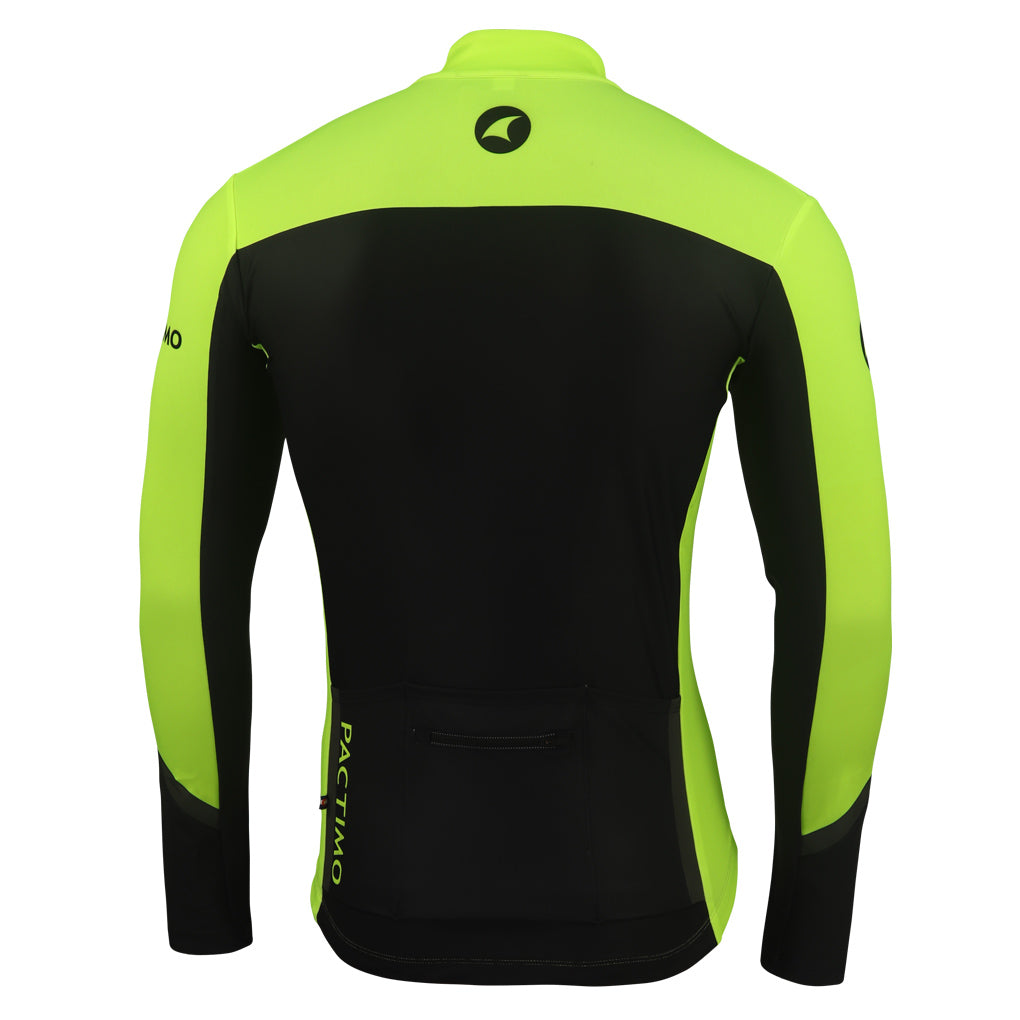 Men's Water-Resistant Thermal Cycling Jersey - Back View #color_manic
