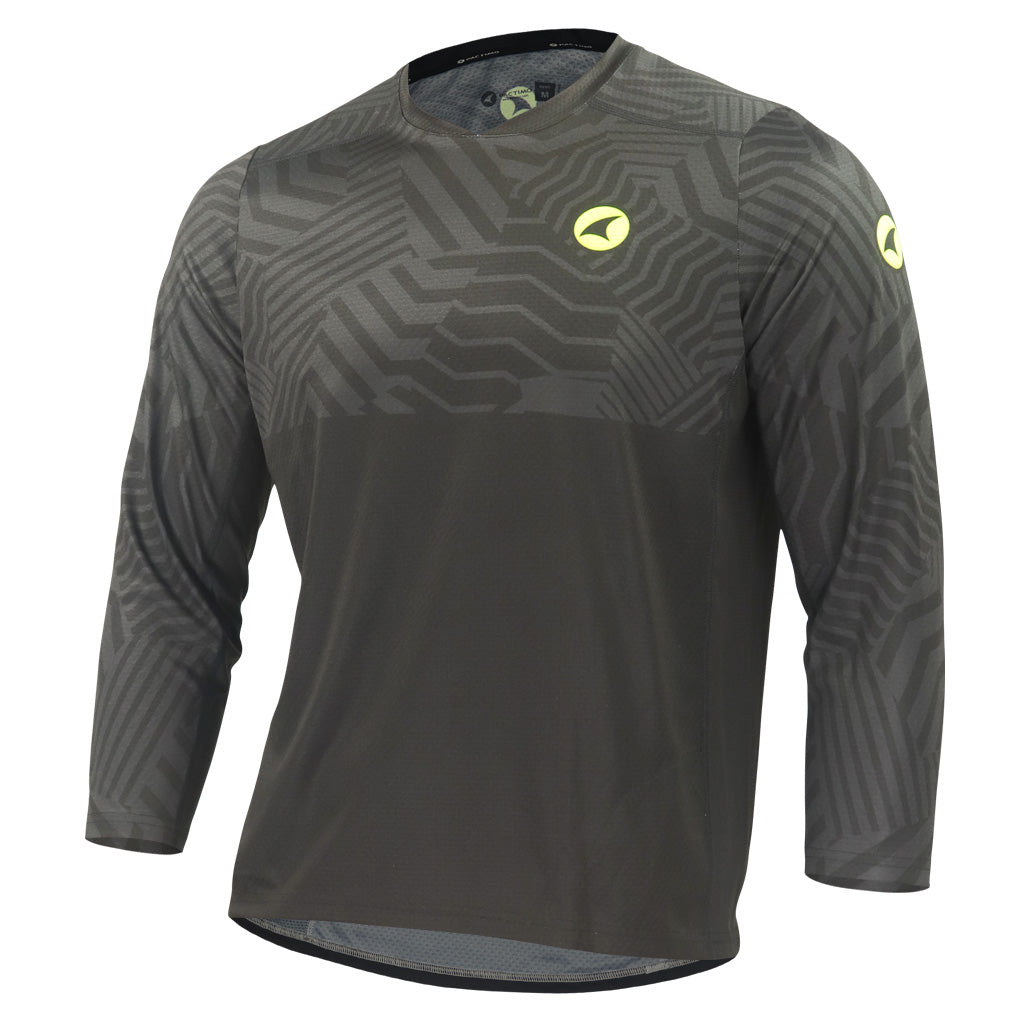 Mens Mountain Bike Jersey - Front View Terrain #color_black