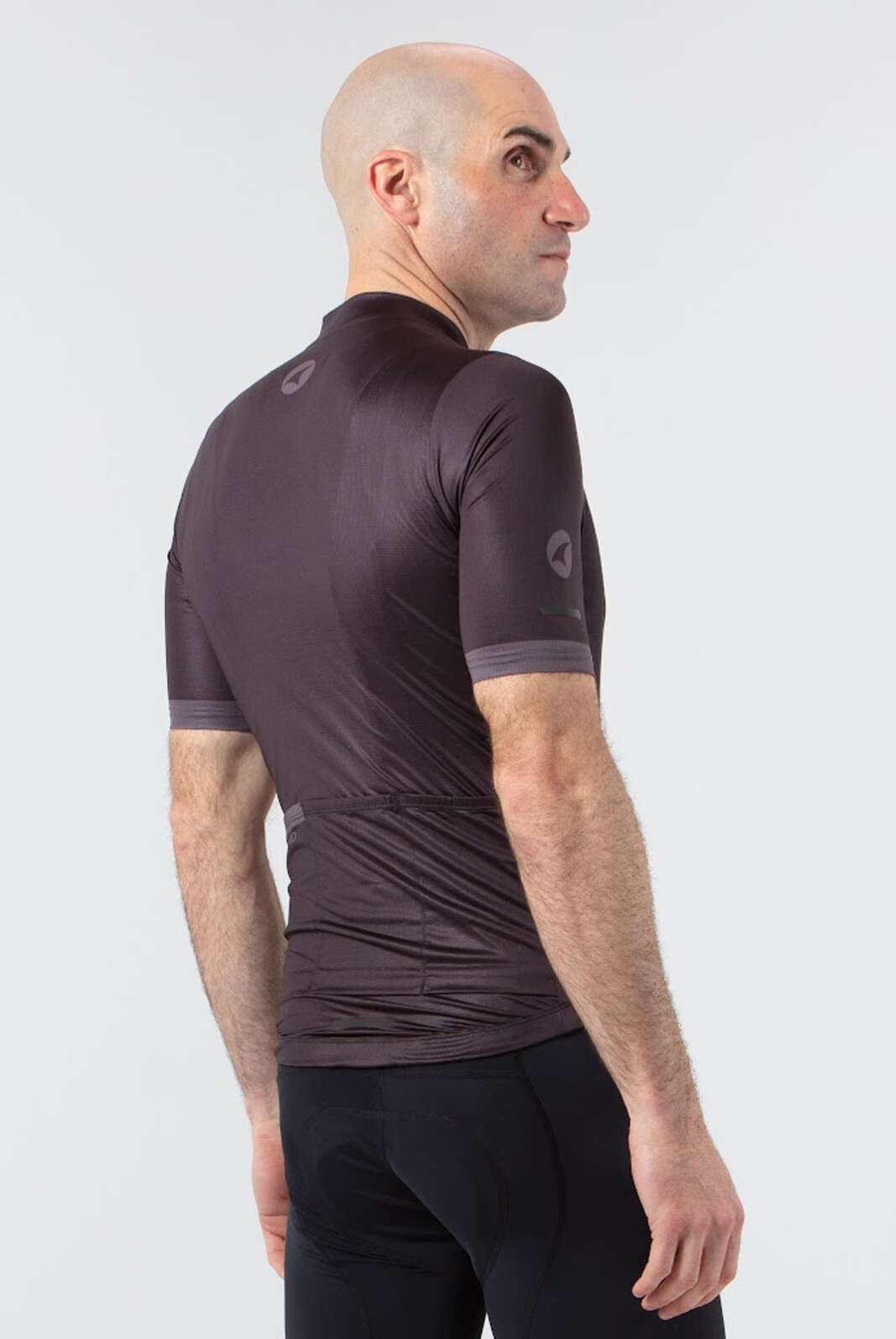 Men's Black Aero Summer Cycling Jersey - Ascent Back View