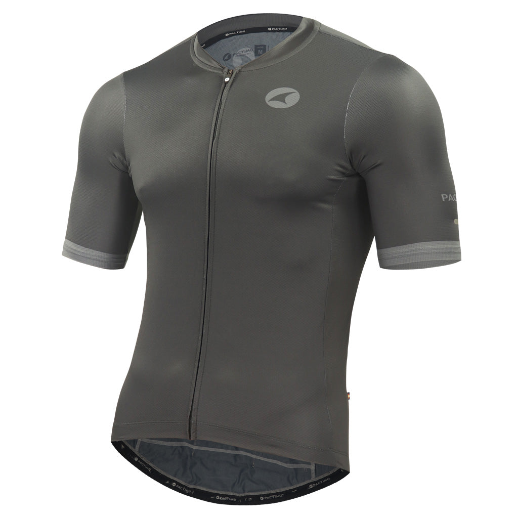 Summer Cycling Jersey For Men Front View #color_black