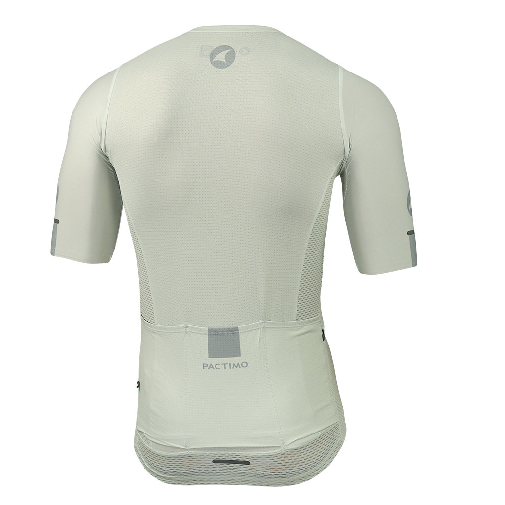 Lightweight Mesh Cycling Jersey for Men Back View #color_dune