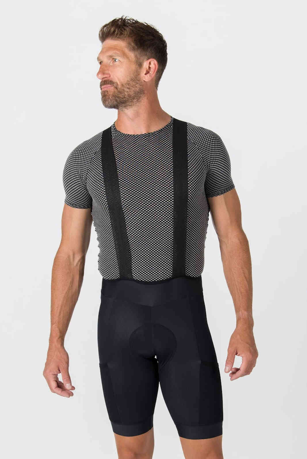 Men's Thermal Cycling Bibs - Front View