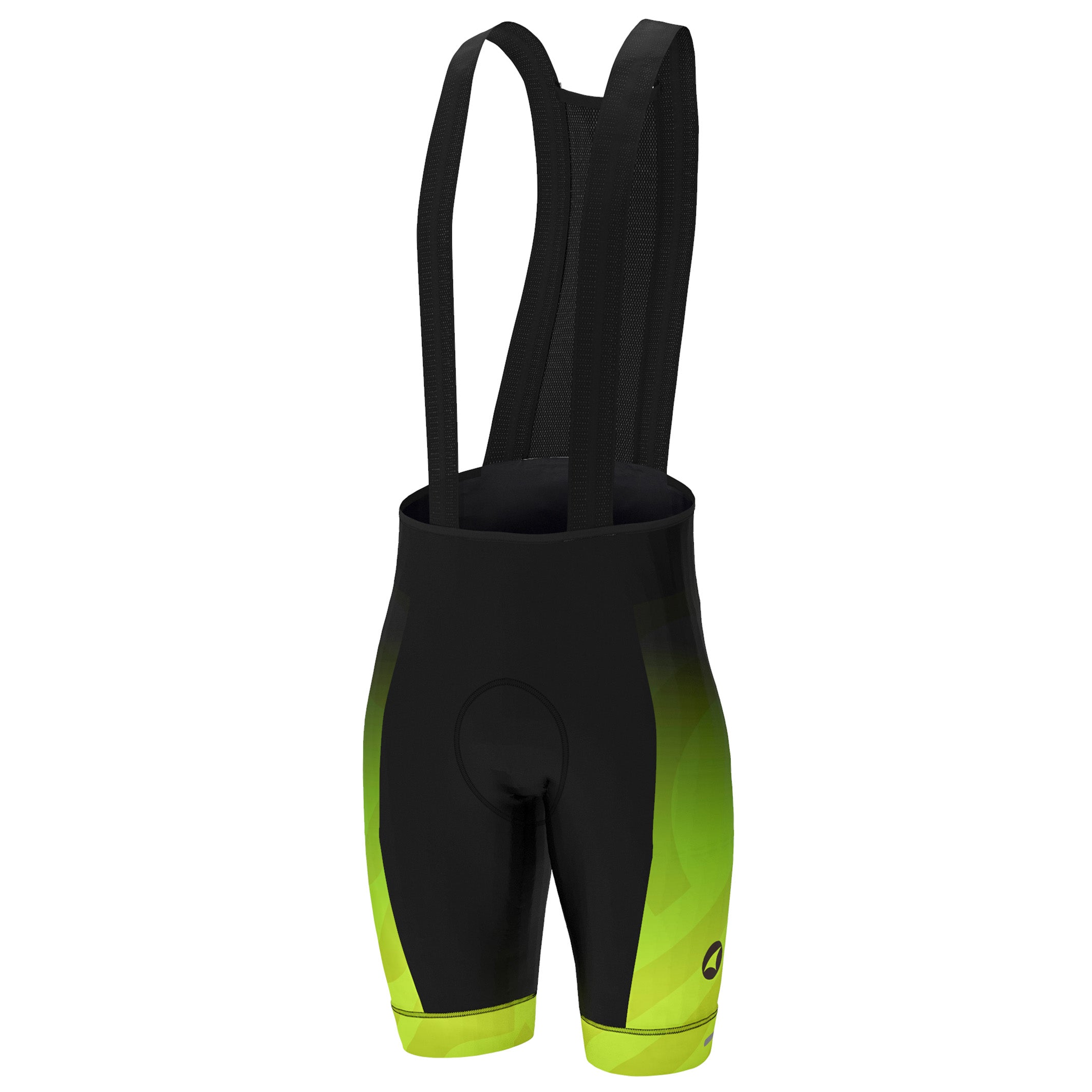 Men's Thermal Cycling Bibs - Front View #color_manic-yellow