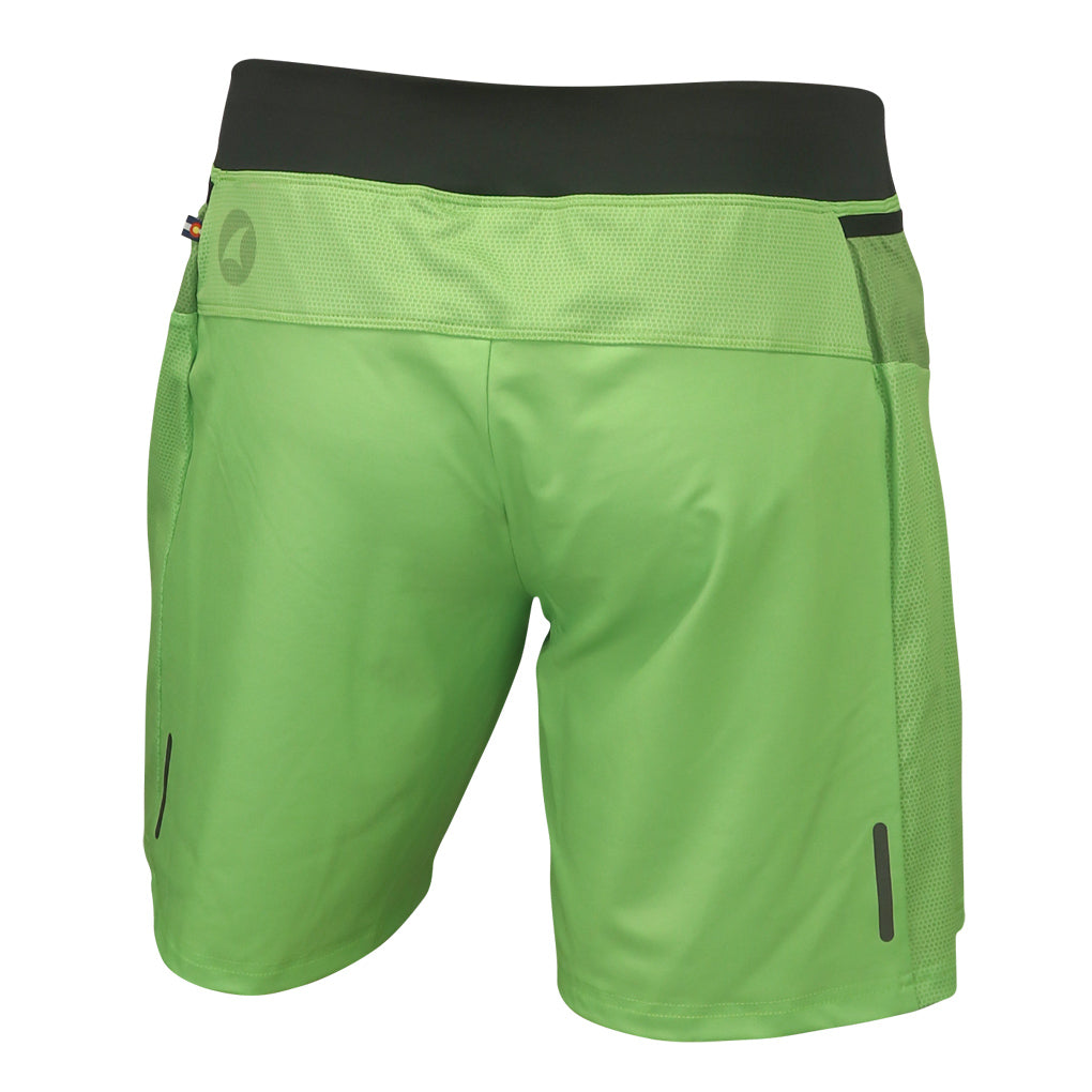 Men's Running Shorts - Back View #color_washed-lime