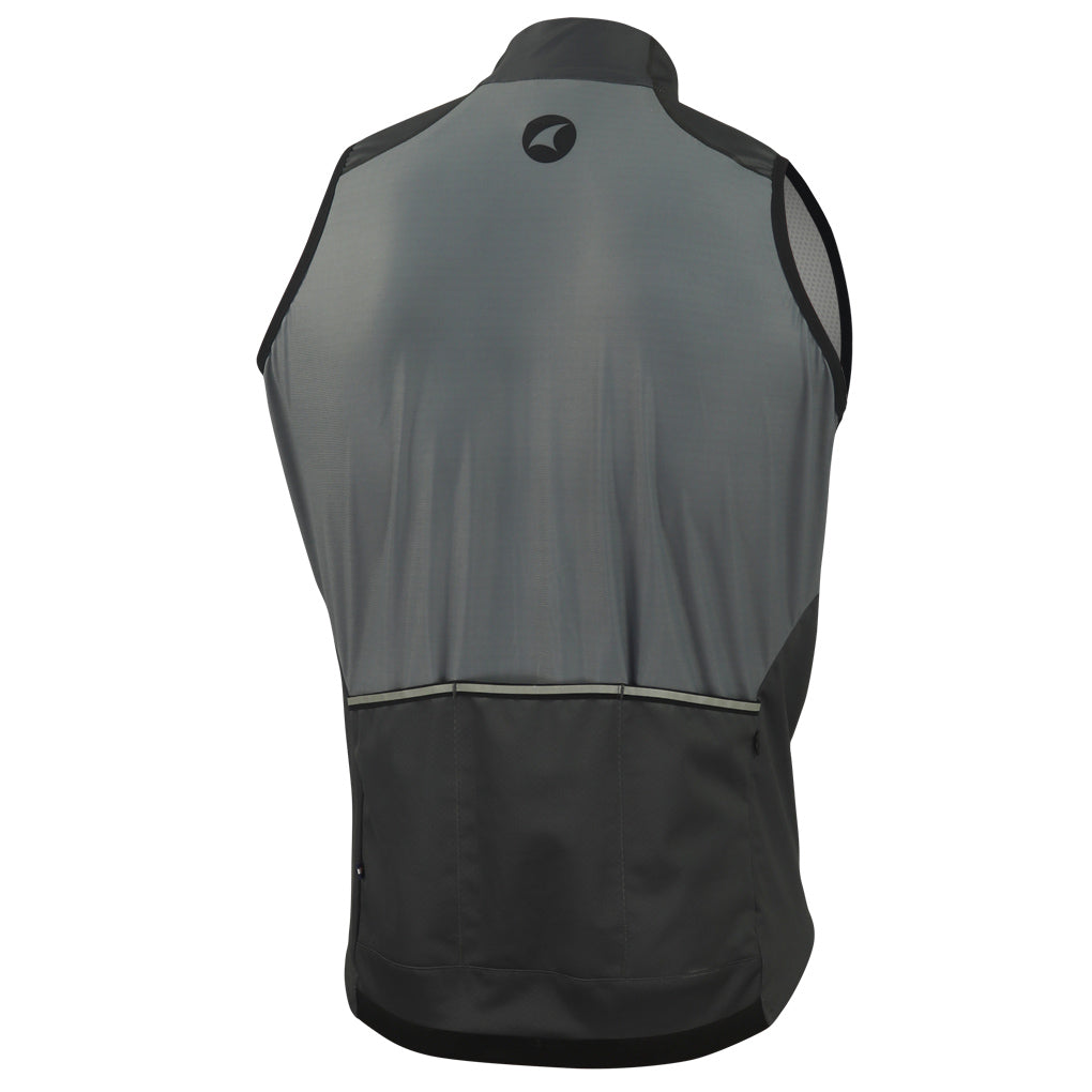 Mens Cycling Vest - Keystone Back View #color_slate