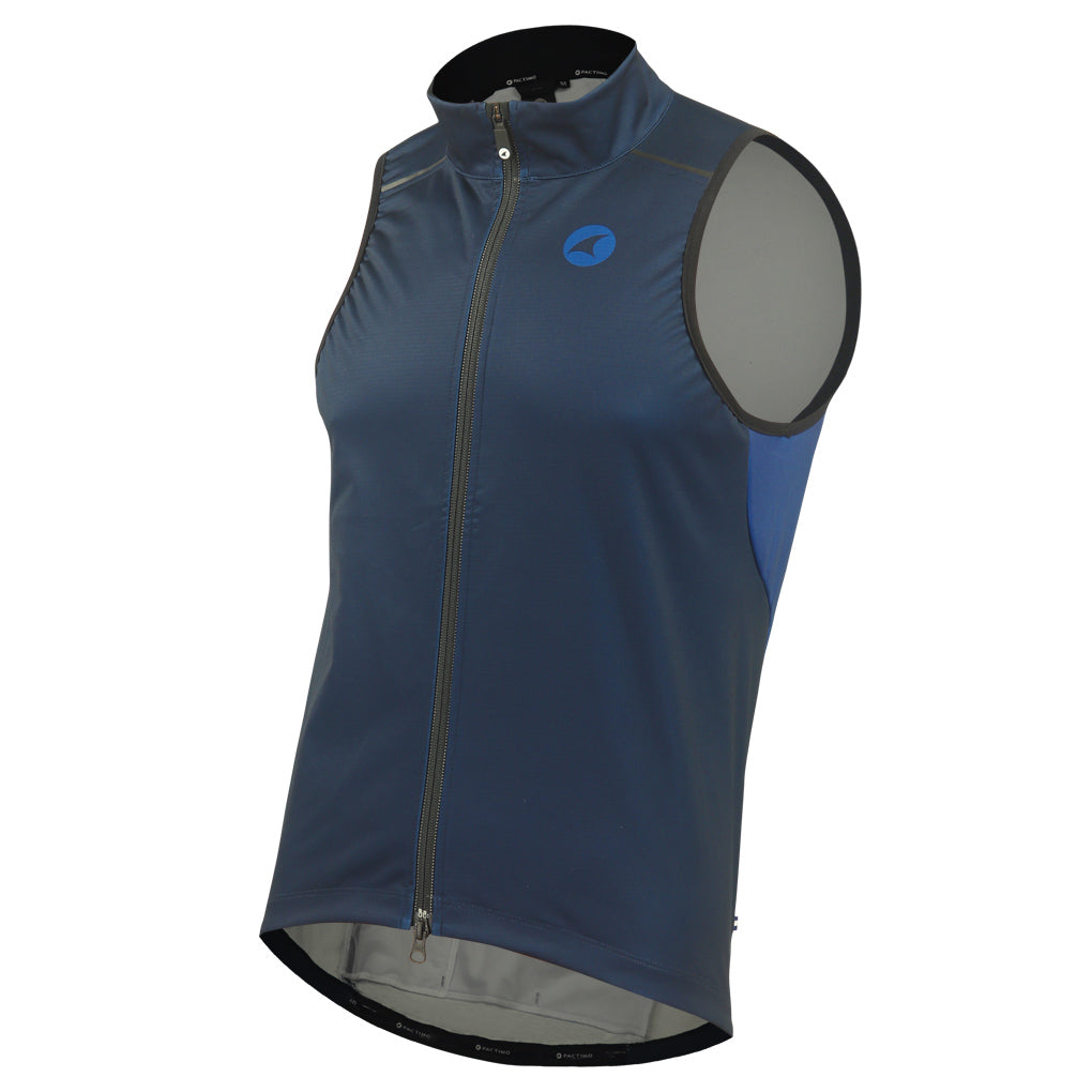 Men's Thermal Cycling Vest - Front View #color_navy