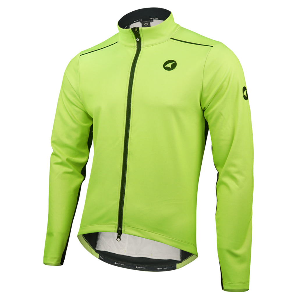 Men's Thermal Cycling Jacket - Front View #color_manic-yellow