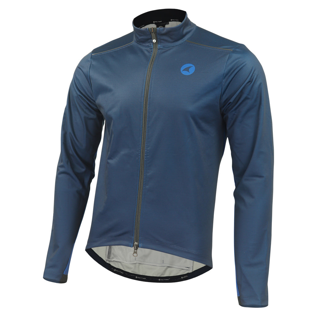 Men's Thermal Cycling Jacket - Front View  #color_navy