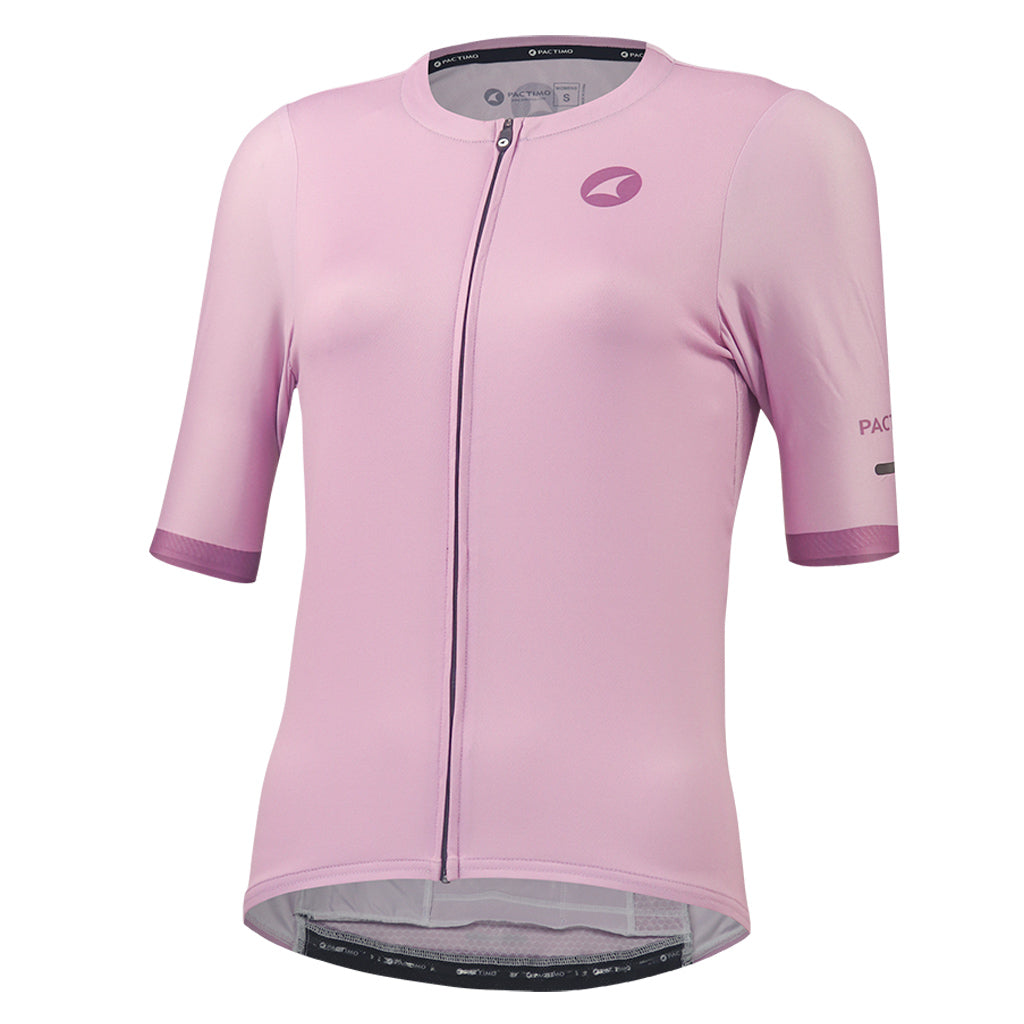 High Quality Women's Cycling Jersey Front View #color_lilac