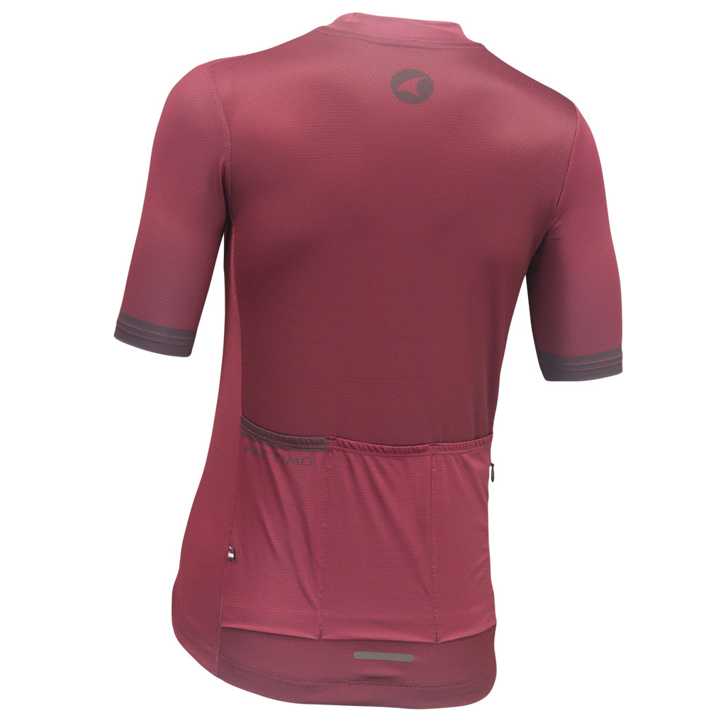 Womens Bike Jersey Back View #color_mulberry