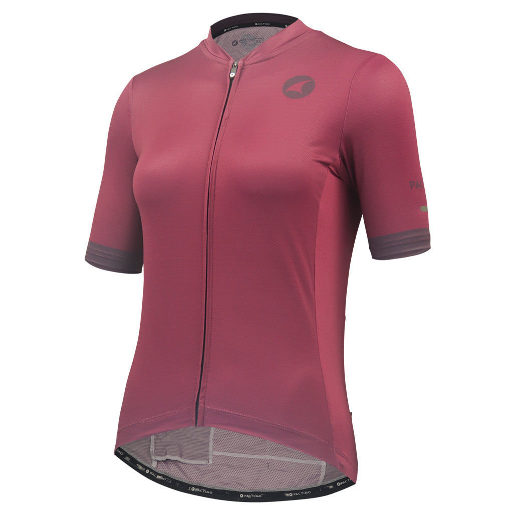 Womens Bike Jersey Front View #color_mulberry