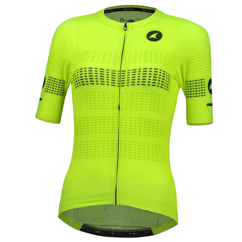 Five Pocket Aero Fit Cycling Jersey for Women #color_manic-yellow
