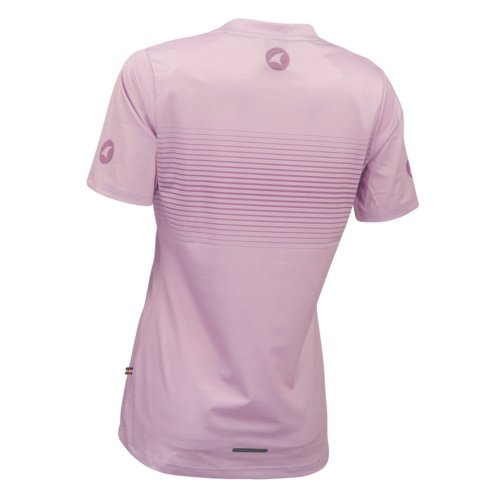 Women's Running Shirt - Back View  #color_lilac