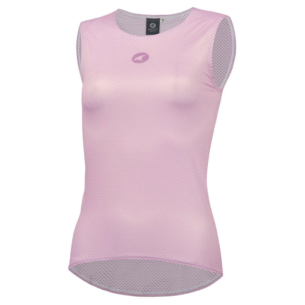 Women's Lightweight Sleeveless Cycling Base Layer - Front View #color_lilac