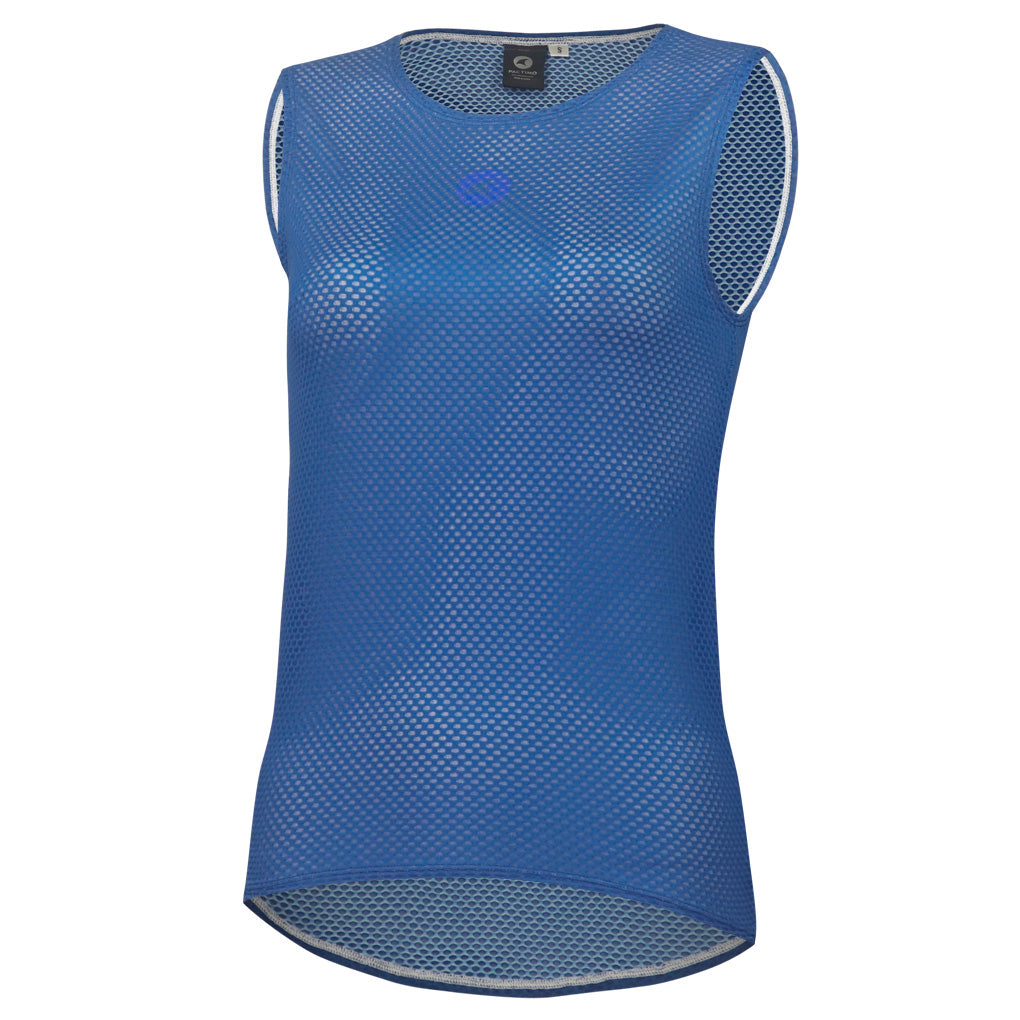 Women's Lightweight Sleeveless Cycling Base Layer - Back View #color_navy