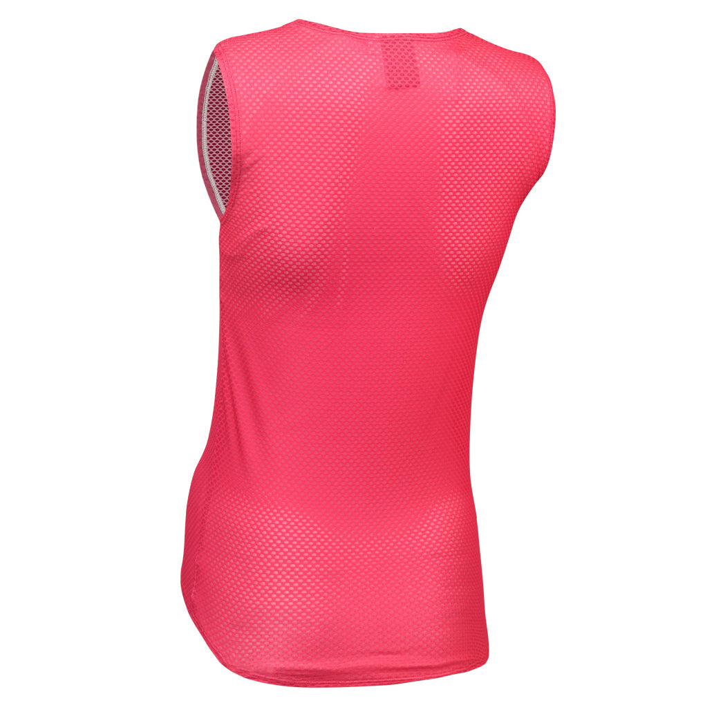 Women's Lightweight Sleeveless Cycling Base Layer - Back View #color_orchid
