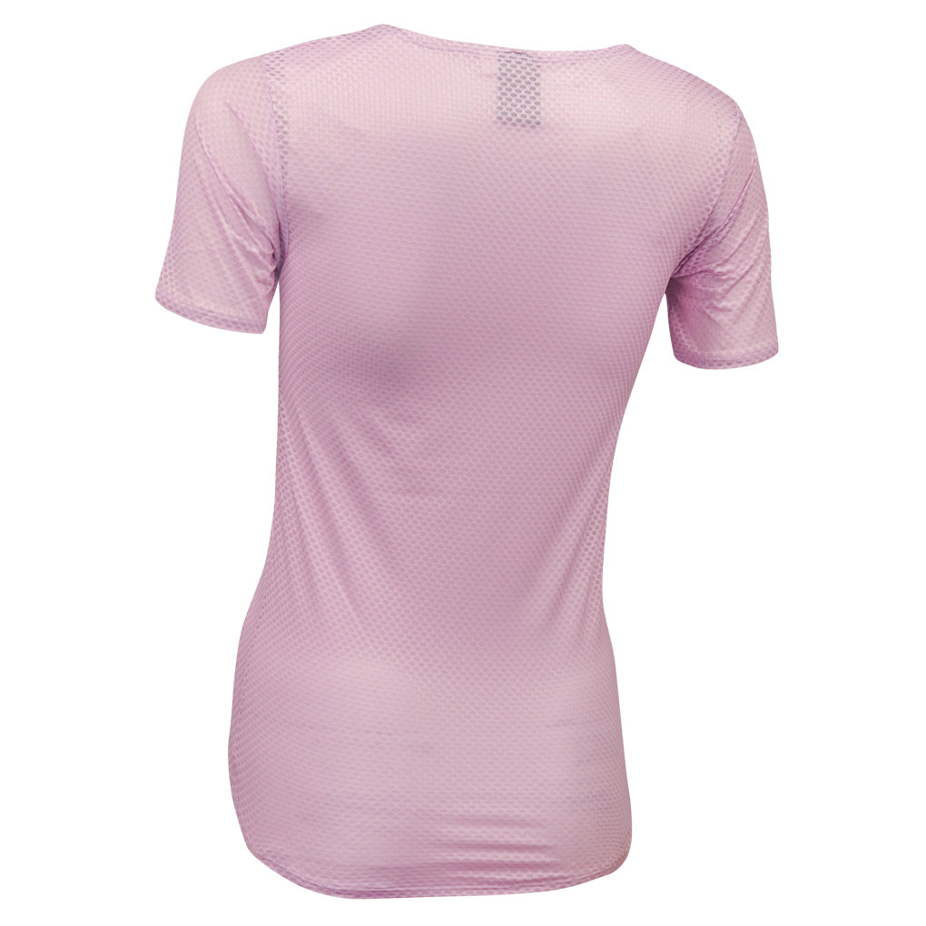Women's Lightweight Short Sleeve Cycling Base Layer - Back View #color_lilac