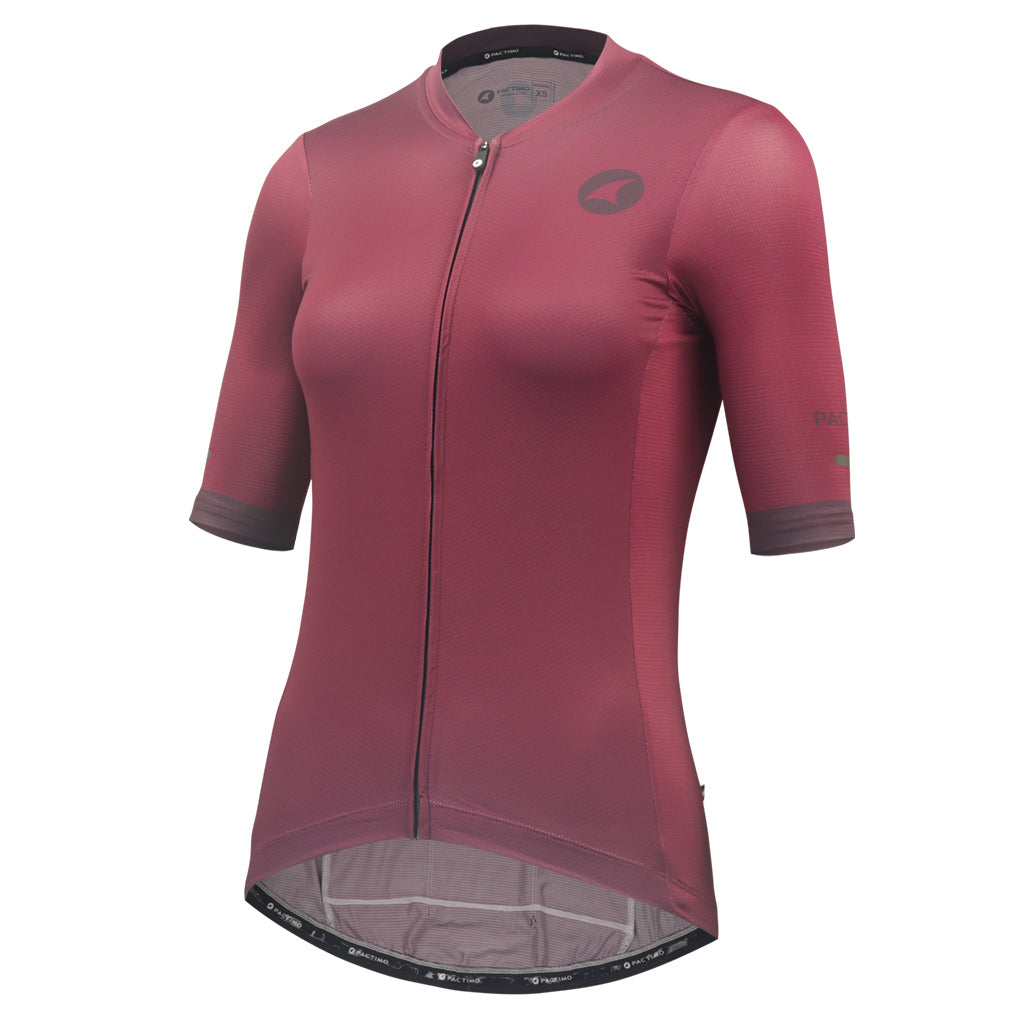 Summer Cycling Jersey For Women Front View #color_mulberry