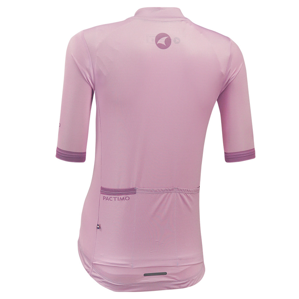 Summer Cycling Jersey For Women Back View #color_lilac