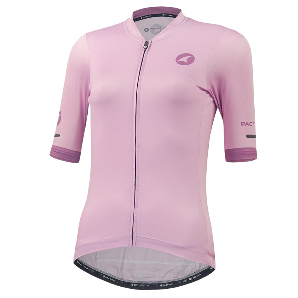 Summer Cycling Jersey For Women Front View #color_lilac
