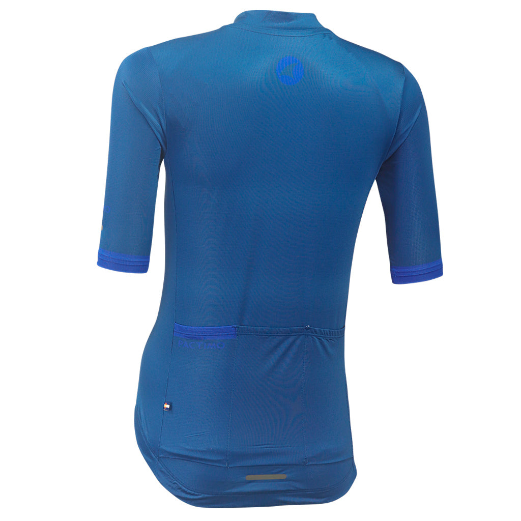 Summer Cycling Jersey For Women Back View #color_navy