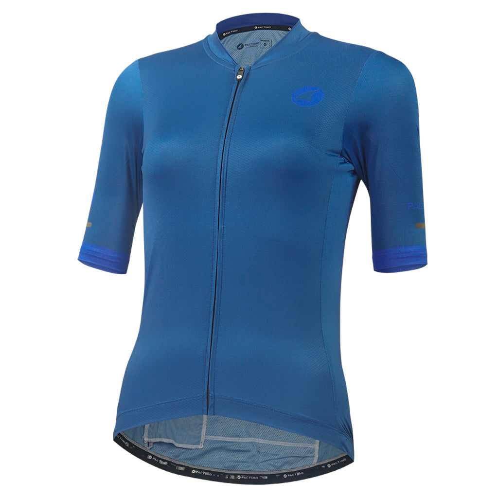 Summer Cycling Jersey For Women Front View  #color_navy
