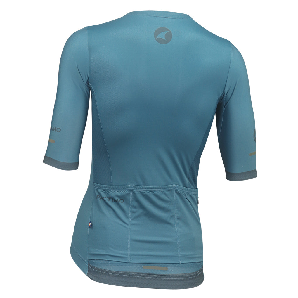 Best Cycling Jerseys for Women Back View #color_poseidon