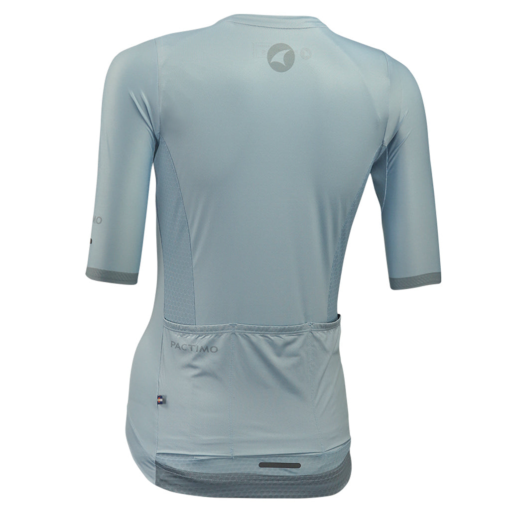 Best Cycling Jerseys for Women Back View #color_dusty-blue