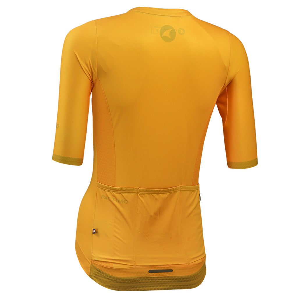 Best Cycling Jerseys for Women Back View #color_mango