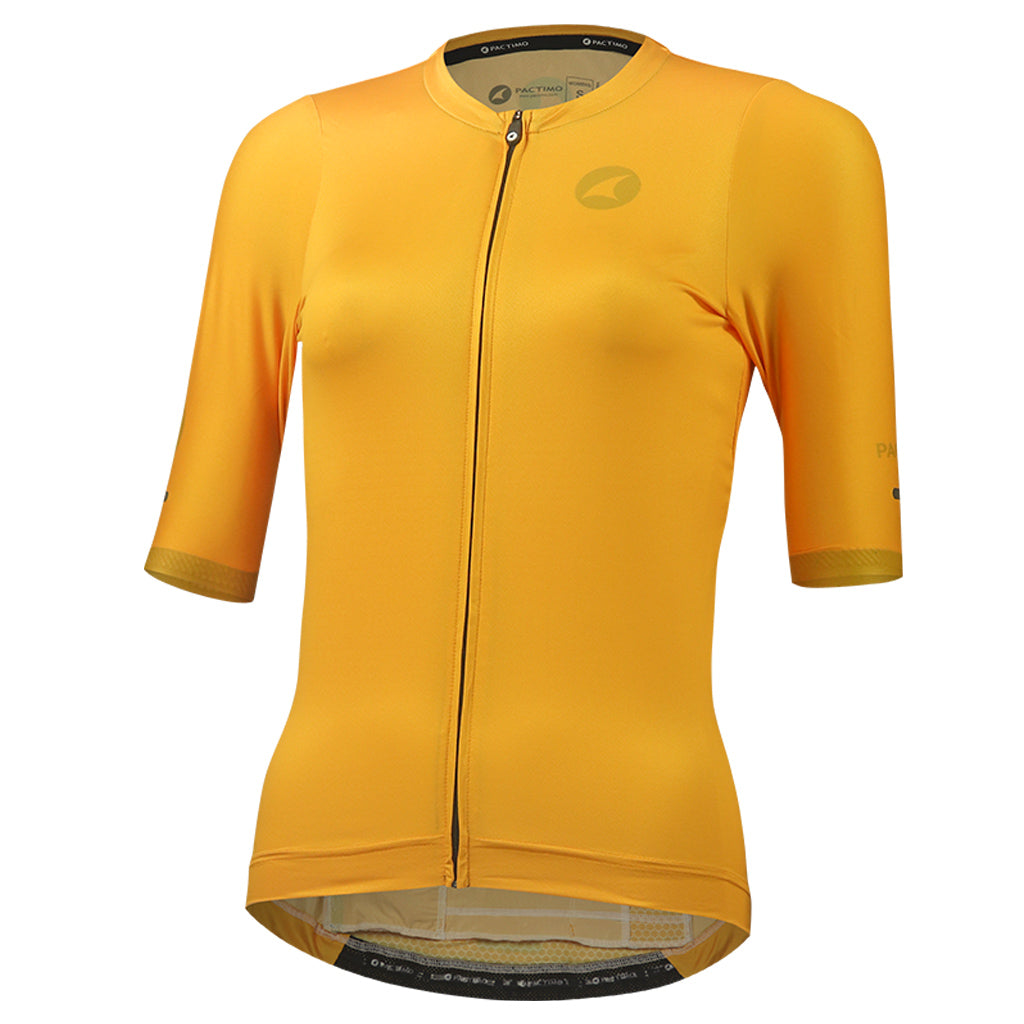Best Cycling Jerseys for Women Front View #color_mango