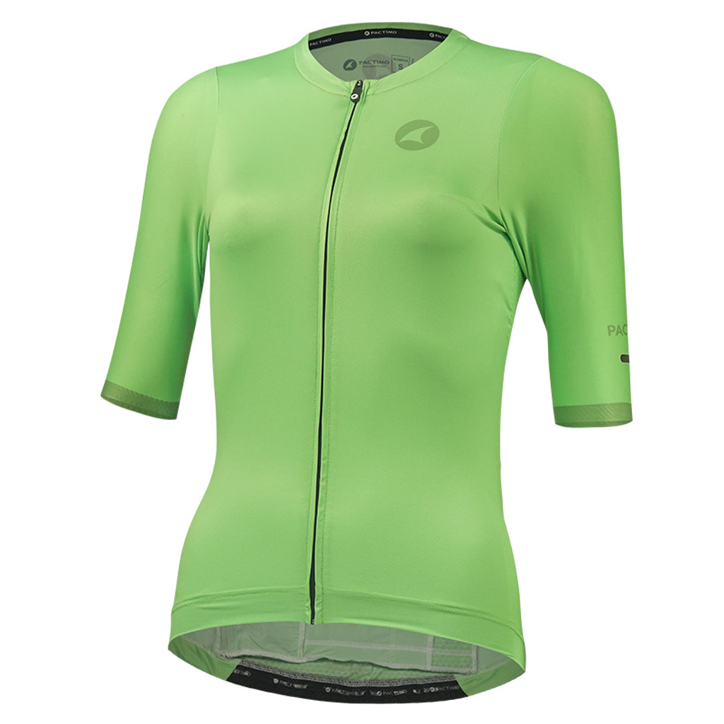 Best Cycling Jerseys for Women Front View  #color_washed-lime
