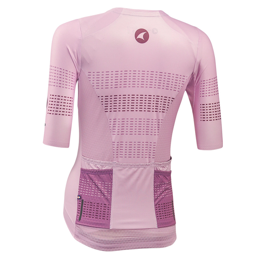 Five Pocket Cycling Jersey for Women Back View #color_lilac