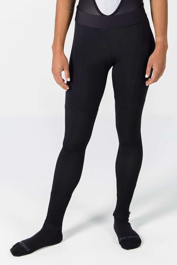 Women's Thermal Fleece 4D Padded Cycling Bib Tights With