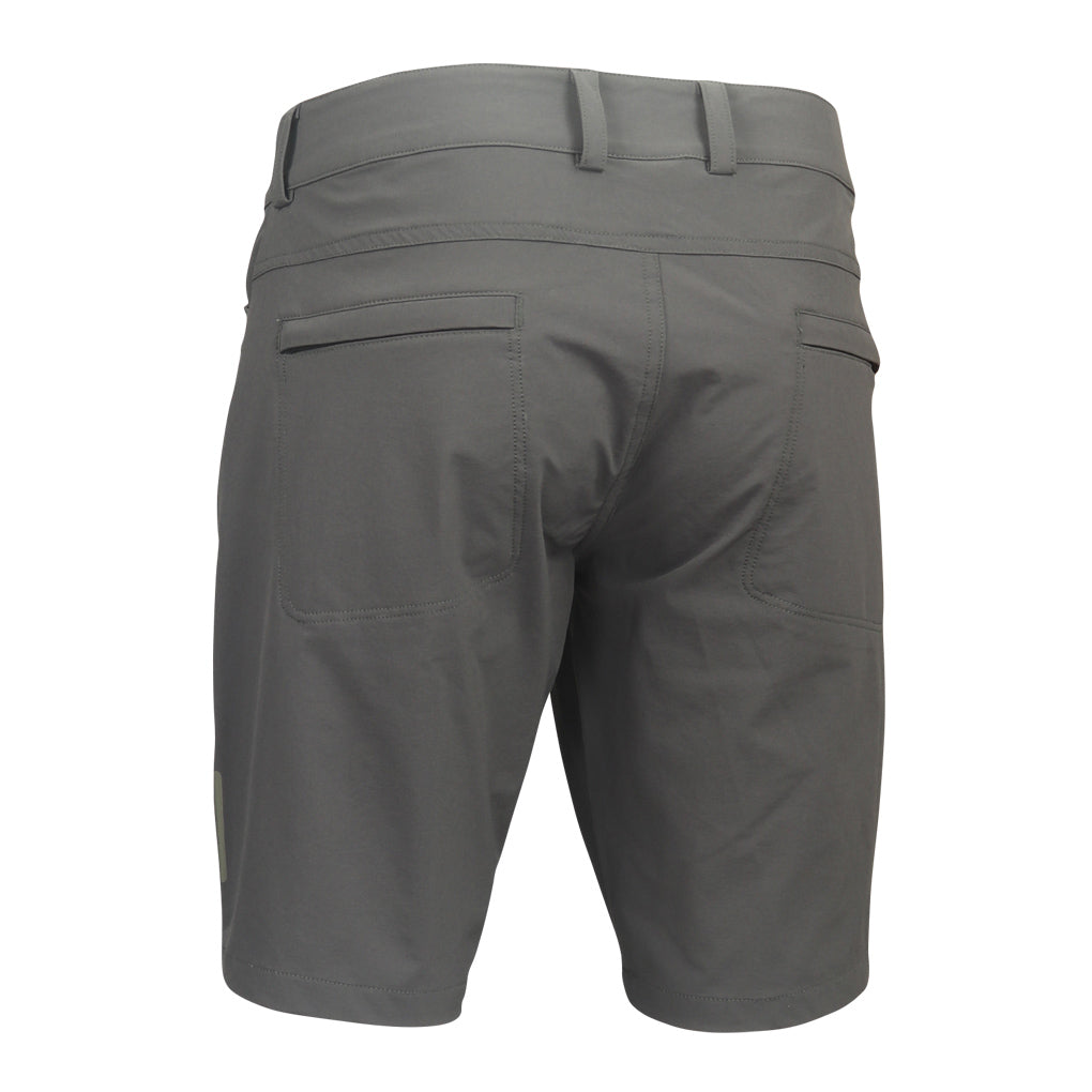 Womens Mountain Bike Shorts - Range Back View #color_dark-grey