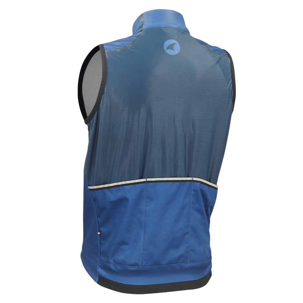 Womens Cycling Vest - Keystone Back View #color_navy
