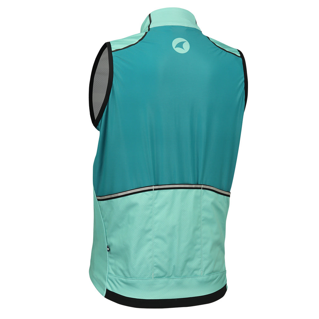 Womens Cycling Vest - Keystone Back View #color_mint