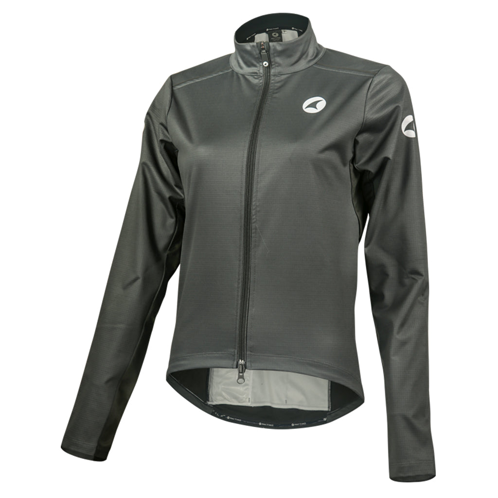 Women's Thermal Cycling Jacket - Front View #color_black