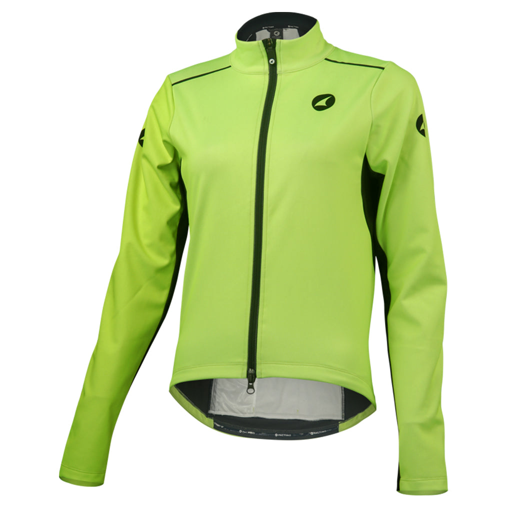 Women's Thermal Cycling Jacket - Front View #color_manic-yellow