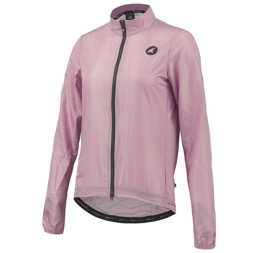 Women's Packable Cycling Wind Jacket Front View #color_lilac