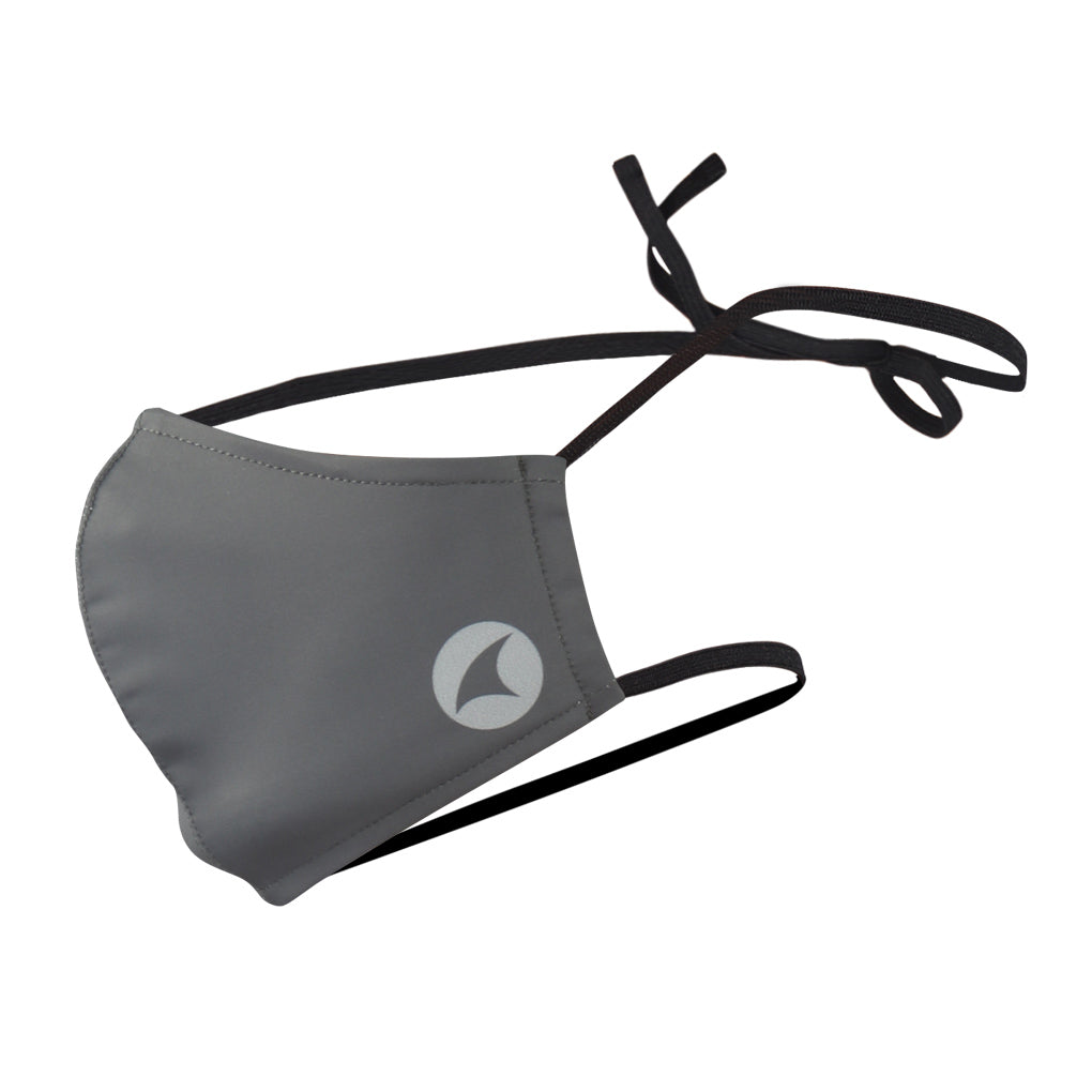 Behind the Head Face Mask in Grey