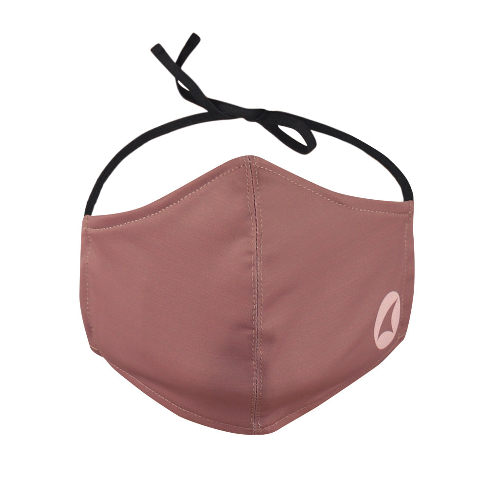 Behind the Head Face Mask in Dusty Burgundy