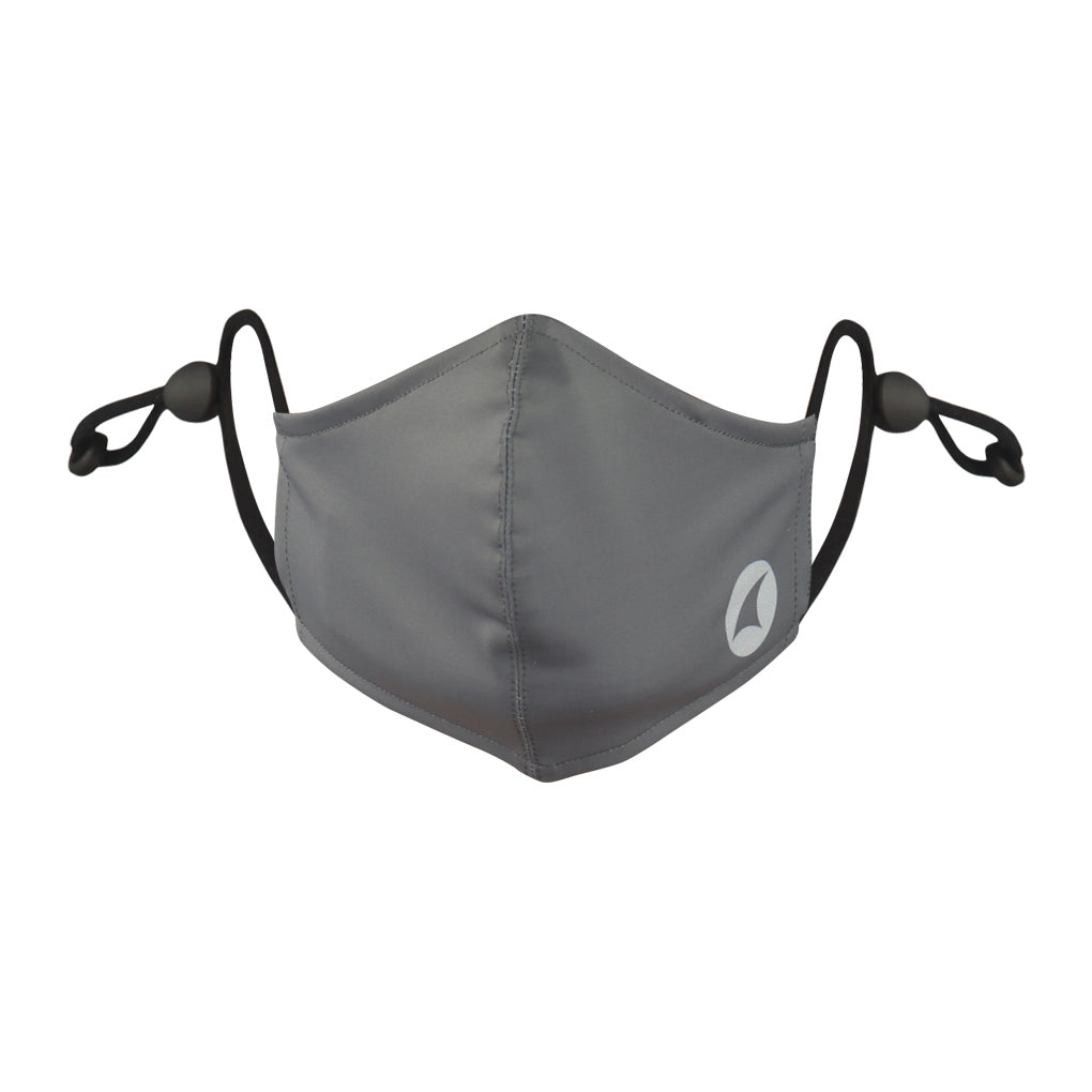 Charcoal Ear Loop Face Mask Front View 