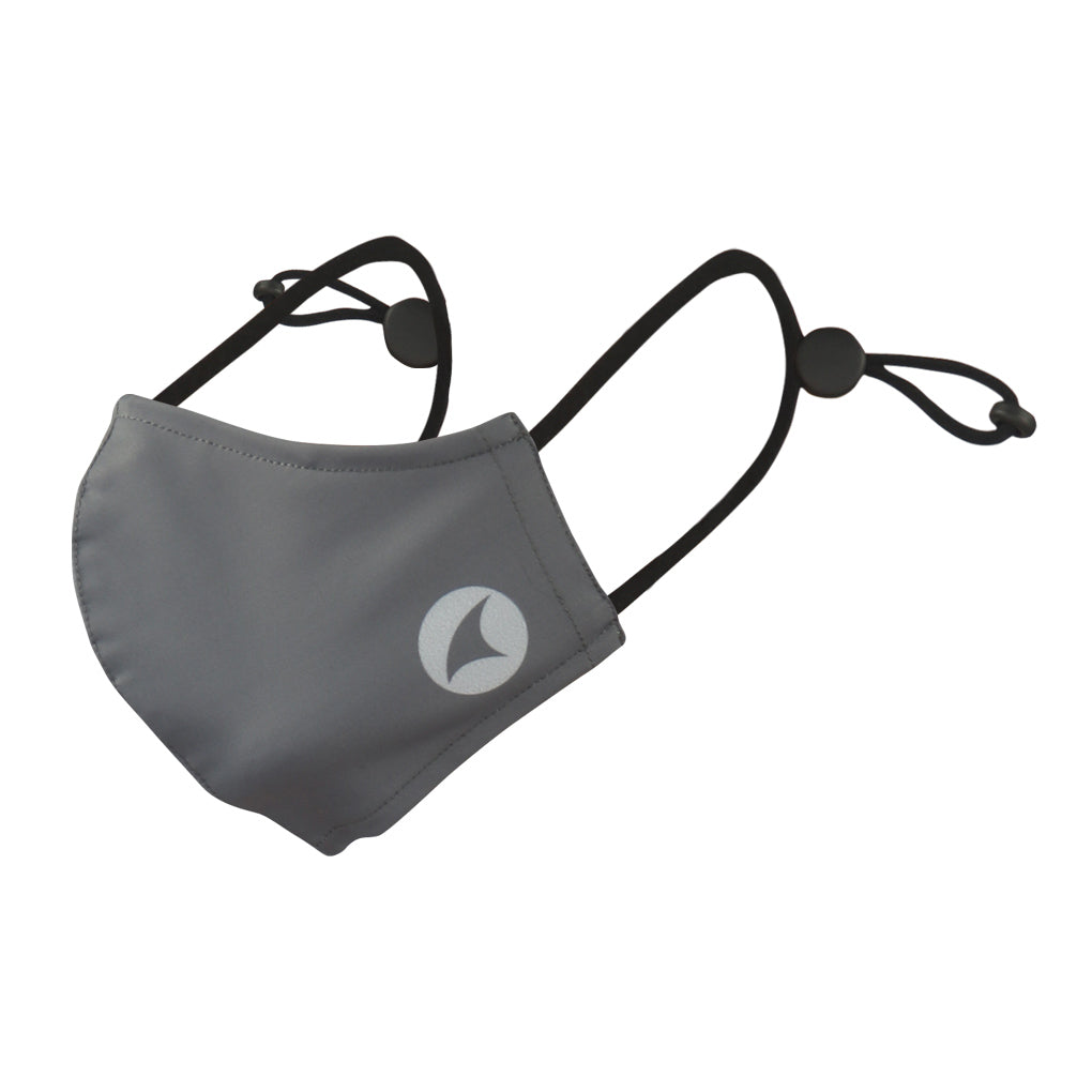 Charcoal Ear Loop Face Mask Side View 